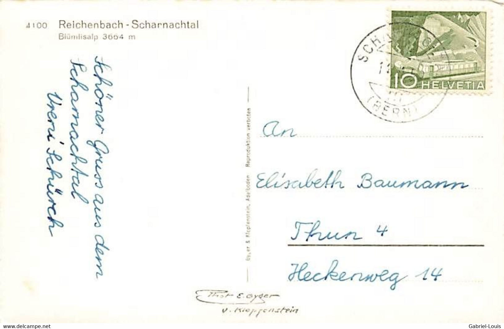 Reichenbach Scharnachtal Blümlisalp - Reichenbach Im Kandertal