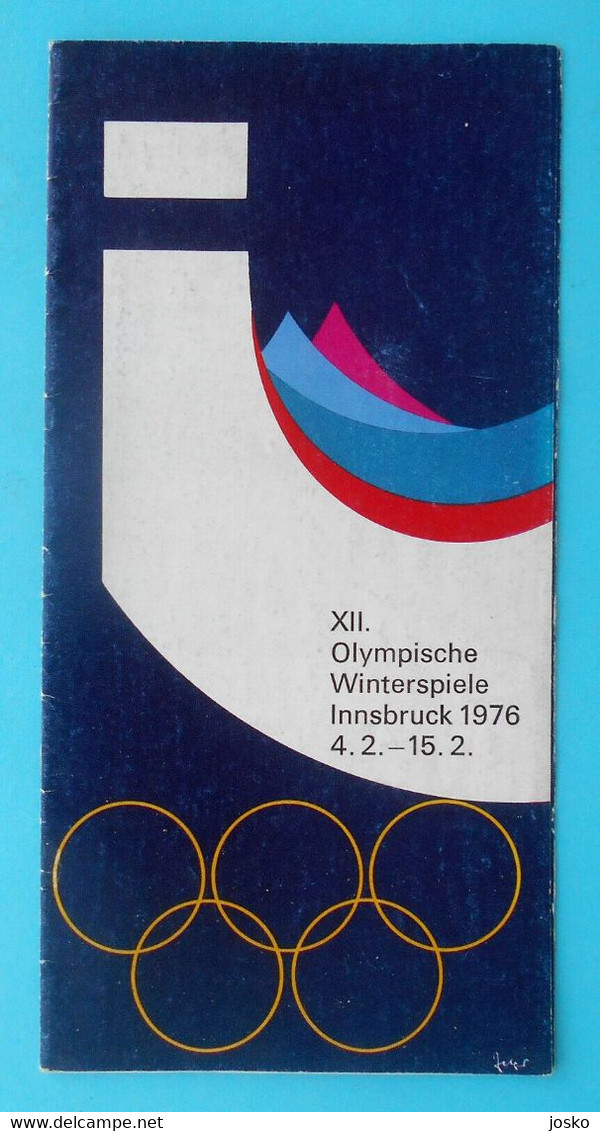 WINTER OLYMPIC GAMES INNSBRUCK 1976 Official Olympics Publication * Jeux Olympiques Olympia Olympiade Austria Osterreich - Bekleidung, Souvenirs Und Sonstige