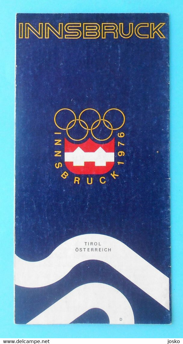 WINTER OLYMPIC GAMES INNSBRUCK 1976 Official Olympics Publication * Jeux Olympiques Olympia Olympiade Austria Osterreich - Bekleidung, Souvenirs Und Sonstige