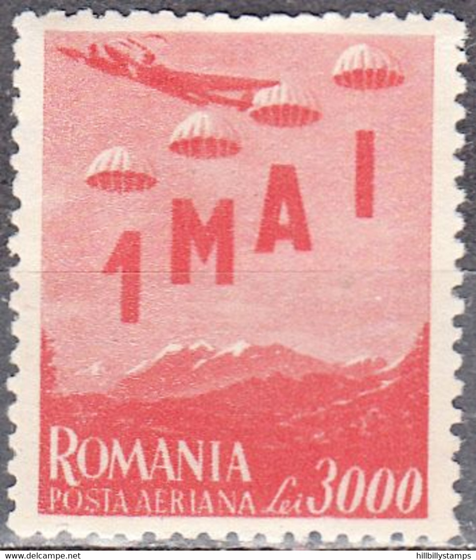 ROMANIA   SCOTT NO C28  MINT HINGED  YEAR  1947 - Ongebruikt