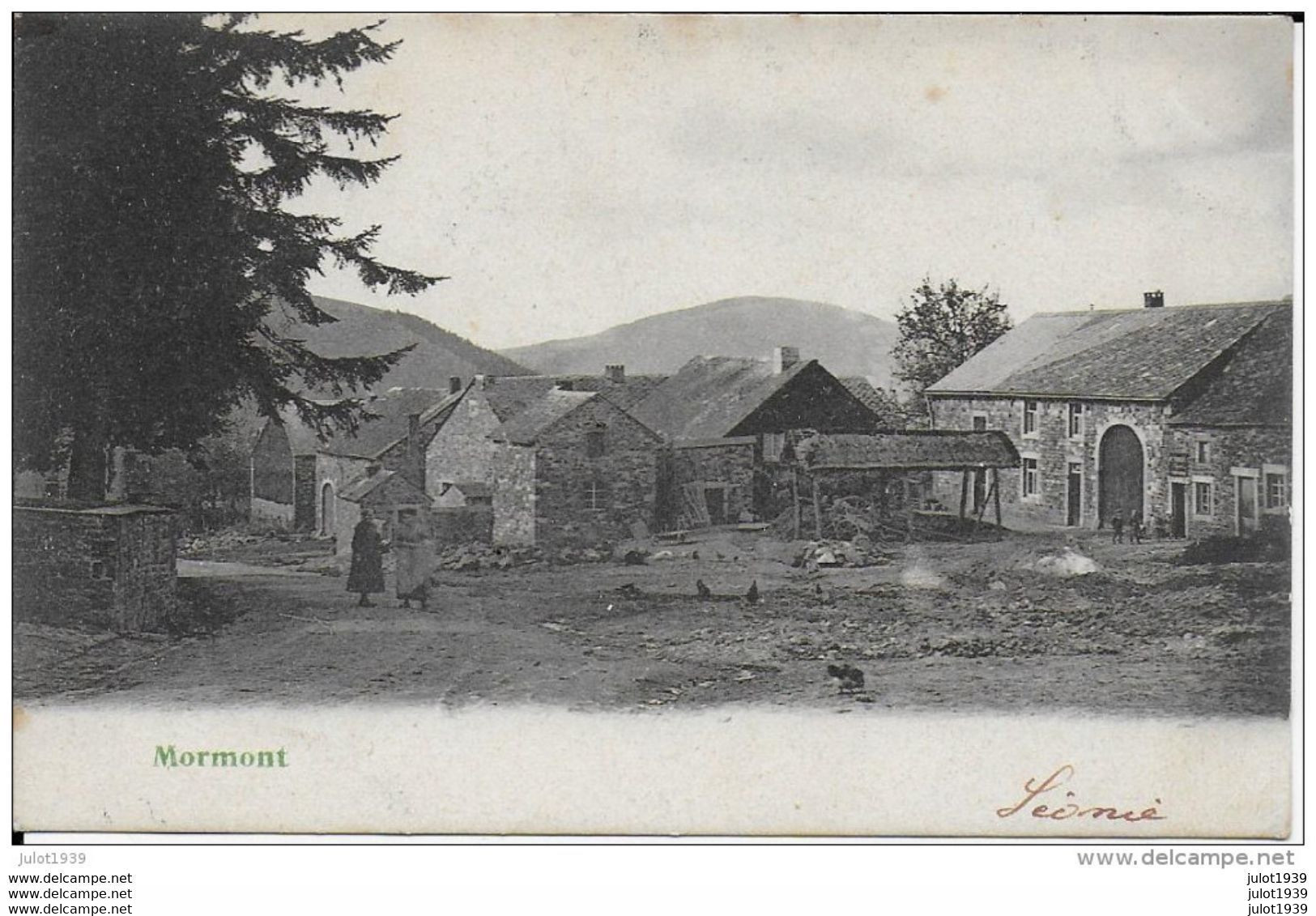 MORMONT ..-- Le Village . 1906 Vers DISON  ( Melle Joséphine EVRARD ) . Voir Verso . - Erezee