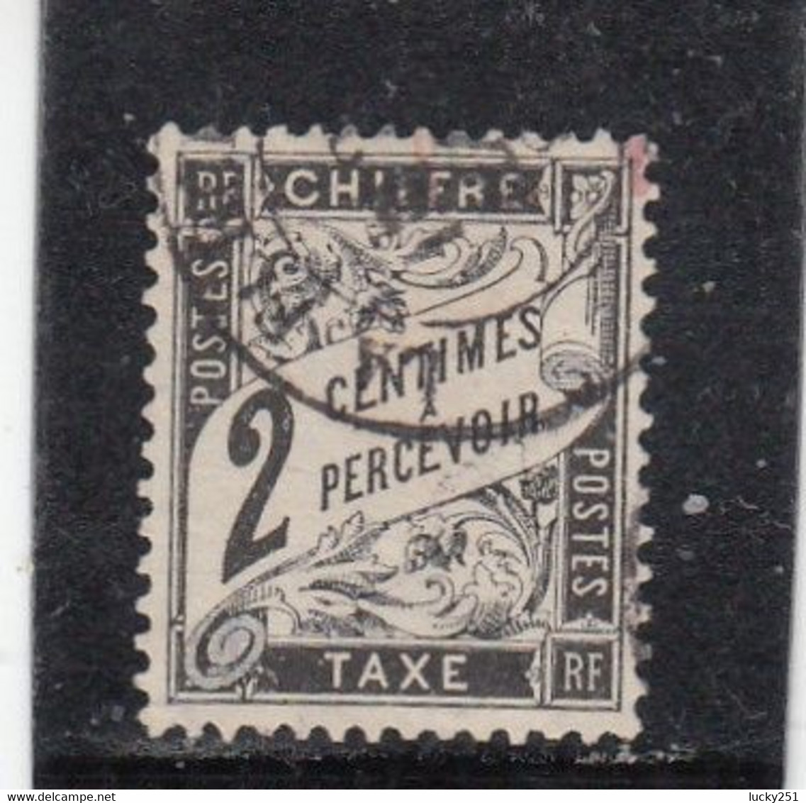 France - Taxe - Année 1881-92 - Oblitéré - N°YT 11 - Type Duval - 2c Noir - 1859-1959 Gebraucht