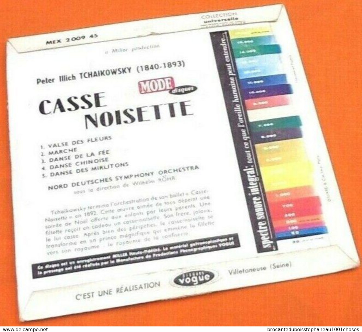 Vinyle 45 Tours Tchaïkovski  Casse-Noisette Mode Disques 200945 - Classica
