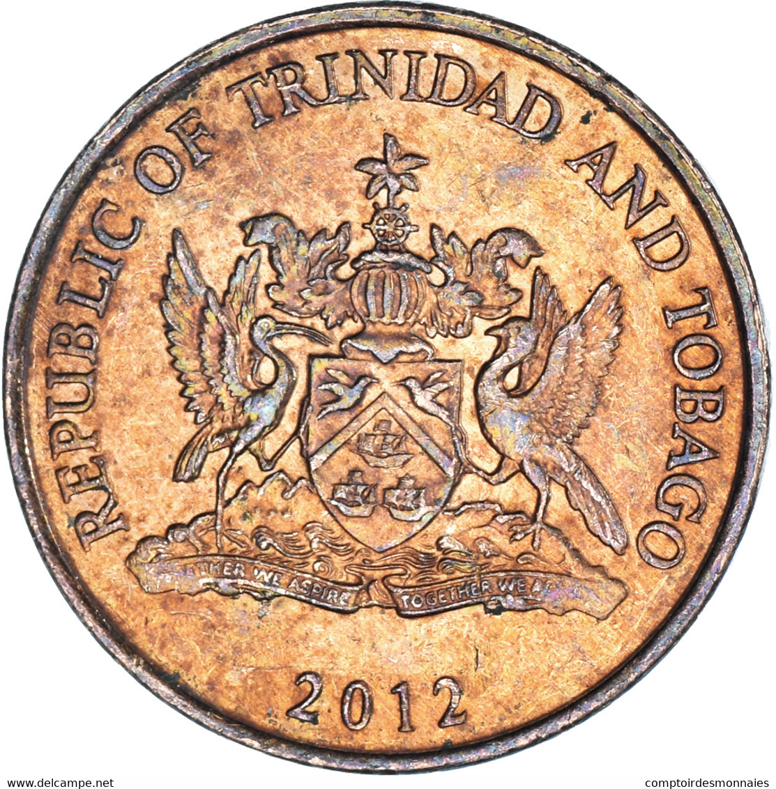 Monnaie, Trinité-et-Tobago, 5 Cents, 2012 - Trinidad Y Tobago