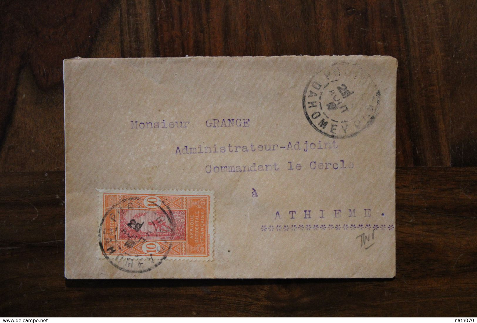 Dahomey 1910's Athieme Bénin France Cover AOF Colonie - Brieven En Documenten