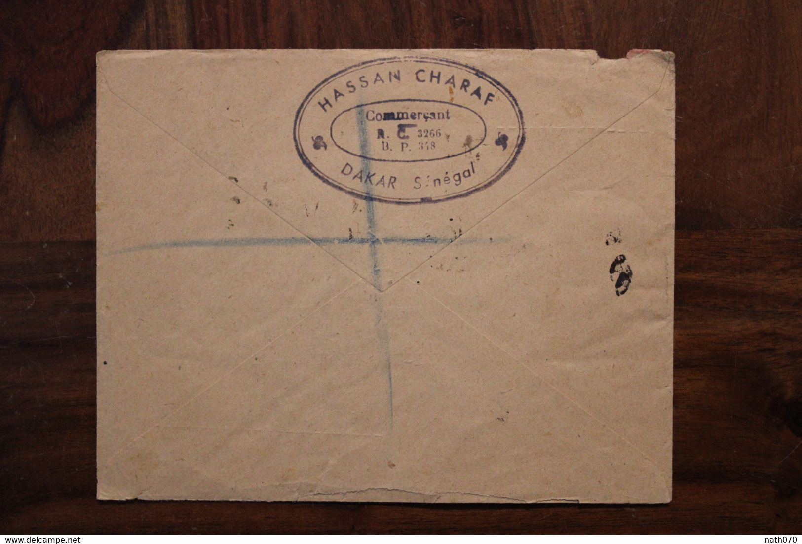 1940's Sénégal France Pour Liverpool Angleterre UK Cover AOF Colonie Air Mail Censure Registered Recommandé Reco R - Storia Postale