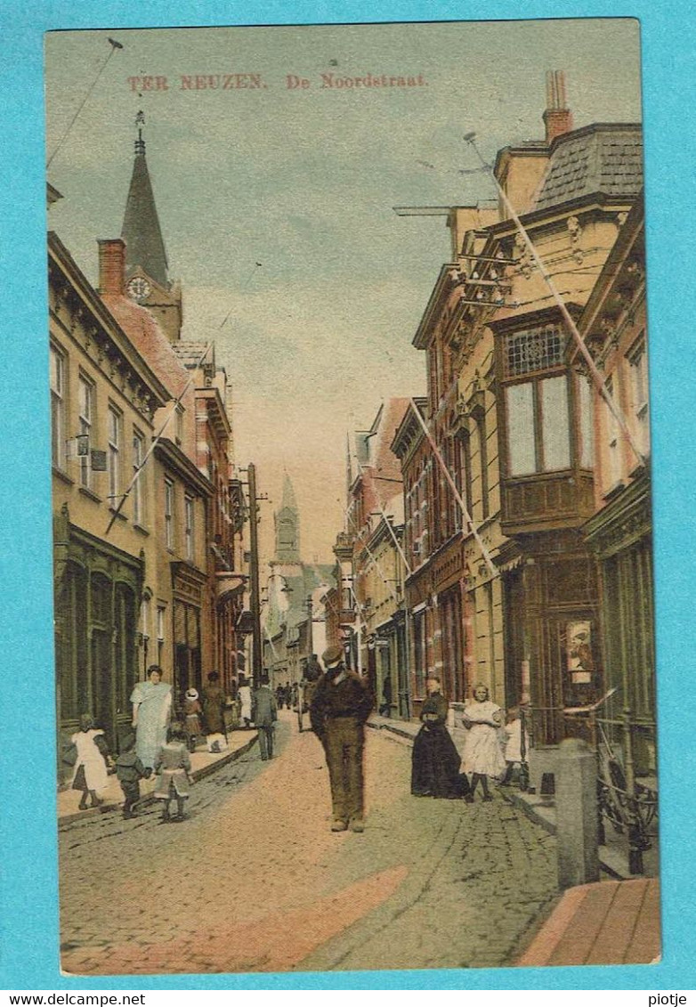 * Terneuzen (Zeeland - Nederland) * (H.W.K. - KLEUR) De Noordstraat, Couleur, Animée, Unique, Old, Rare - Terneuzen