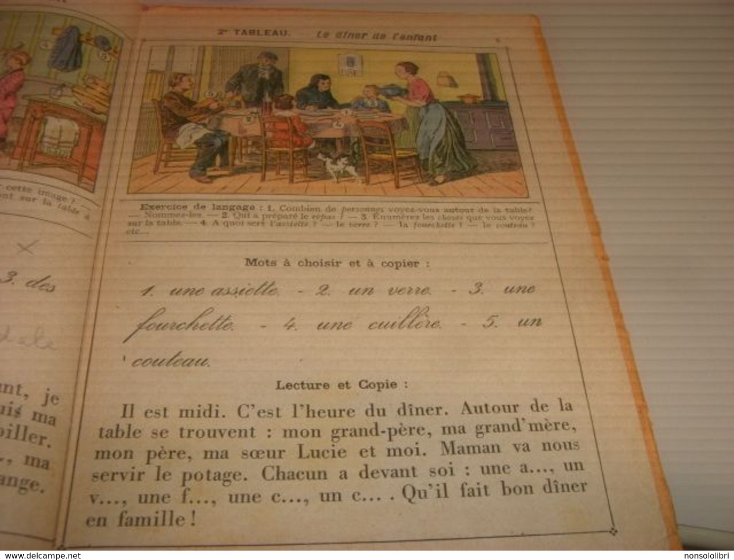 LIBRO NOUVEAU VOCABULAIRE DES PETITS-M FOURNIER -LIBRAIRIE GEDALGE .PARIS - Oorlog 1914-18