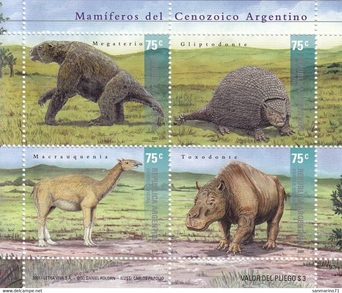 ARGENTINA Block 73,unused - Blokken & Velletjes