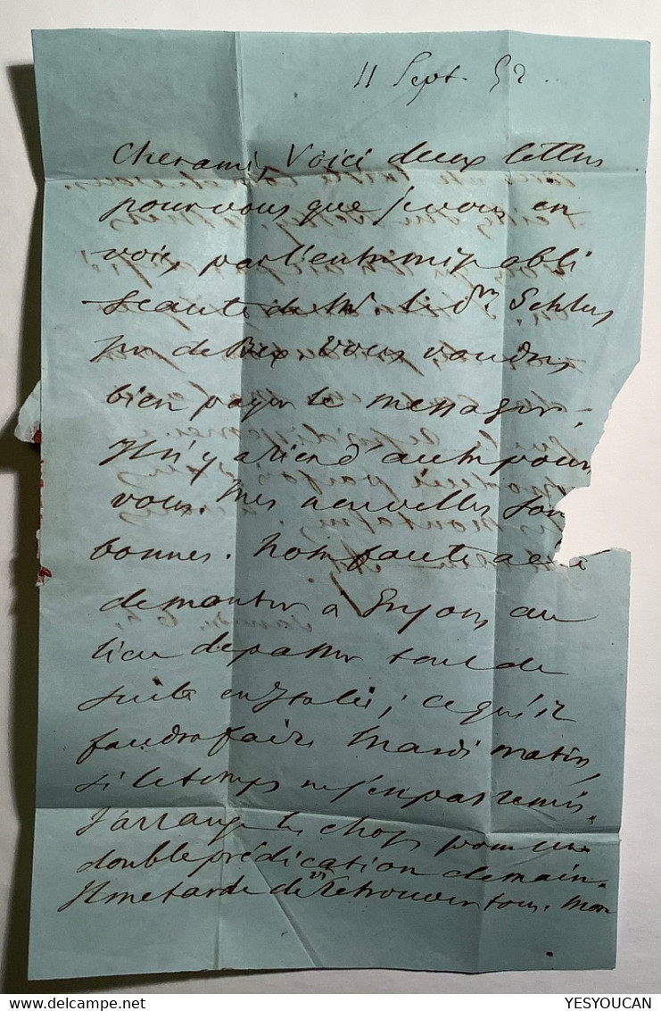 1852, Zst 16+20 SELTENER GRUPPEN-ABSTAND Brief LAUSANNE VD>BEX VD Attest Hermann (Schweiz 1850 Rayon Suisse Lettre - 1843-1852 Federale & Kantonnale Postzegels