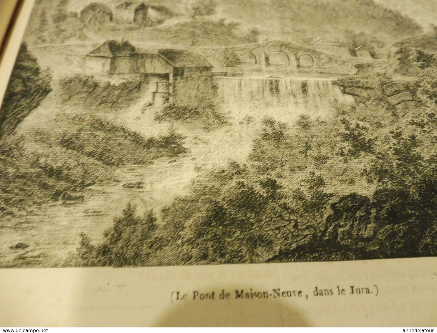 1839 Le Pont De Maison - Neuve (Jura) ; RICOU ; Courrier Porteur De Lettres Aux Indes ; Etc ( Magasin Pittoresque) - 1800 - 1849