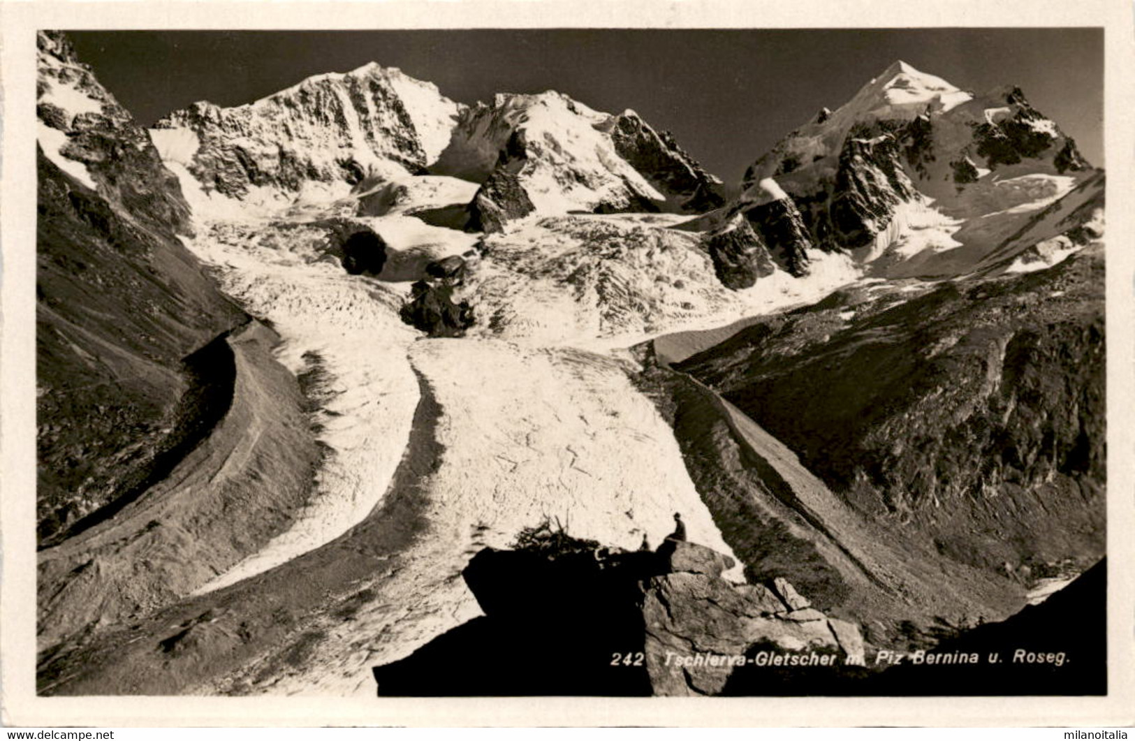 Tschierva-Gletscher Mit Piz Bernina U. Roseg (242) - Tschierv