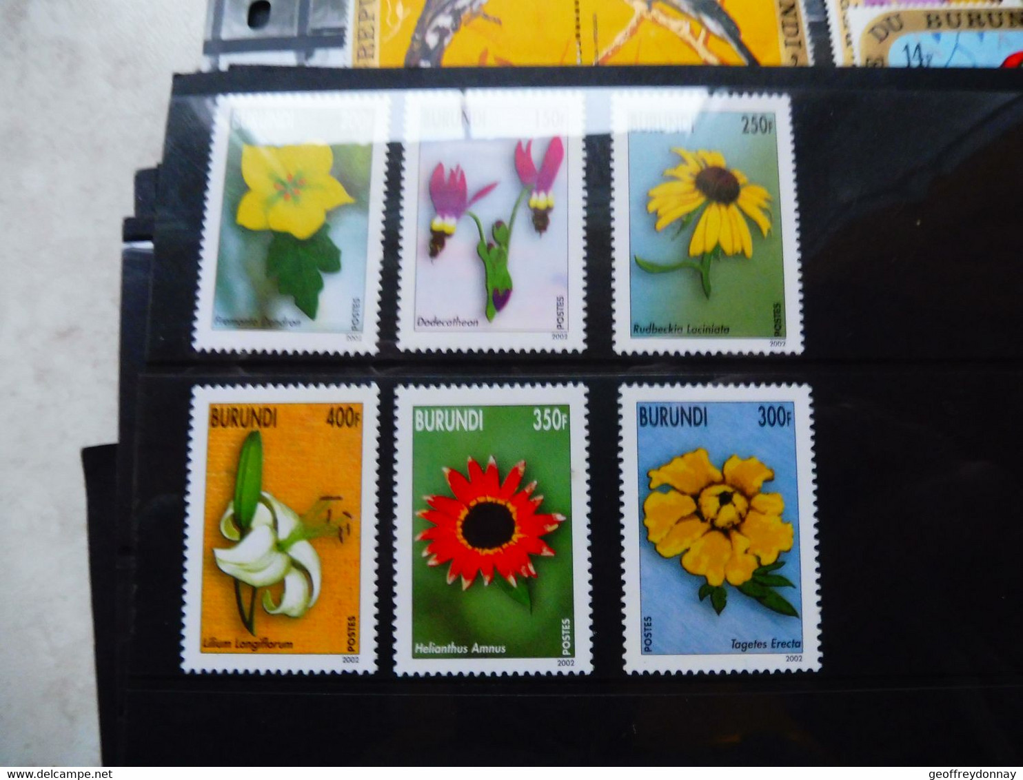 Burundi  1109/1114  Mnh Neuf ** ( 2002 ) Fleurs Bloemen - Ungebraucht