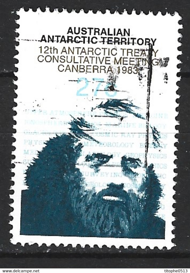 ANTARCTIQUE AUSTRALIEN. N°60 Oblitéré De 1983. Réunion Consultative Sur Le Traité Antarctique. - Antarctic Treaty