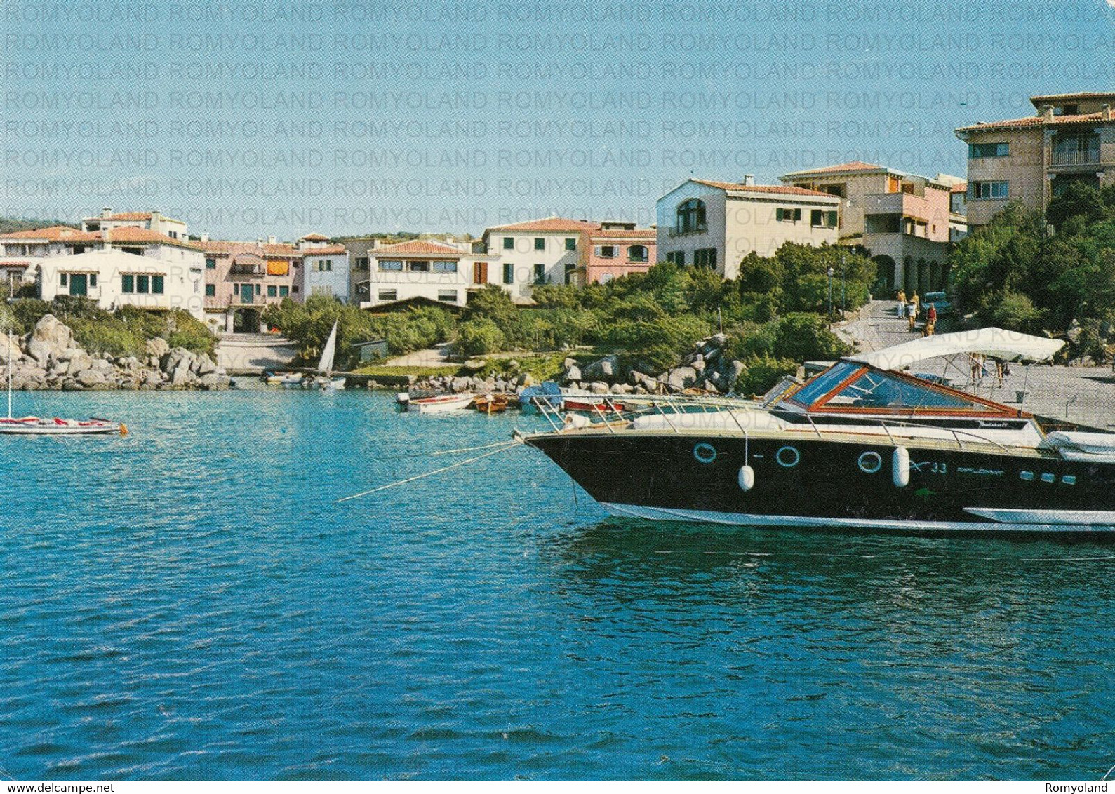 CARTOLINA  PORTO ROTONDO,OLBIA,SARDEGNA,PANORAMA,MARE,SPIAGGIA,VACANZA,LUNGOMARE,BELLA ITALIA,NON VIAGGIATA - Olbia