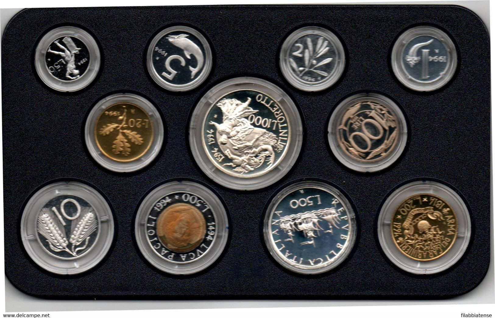 1994 - Italia Divisionale Fondo Specchio         ---- - Mint Sets & Proof Sets