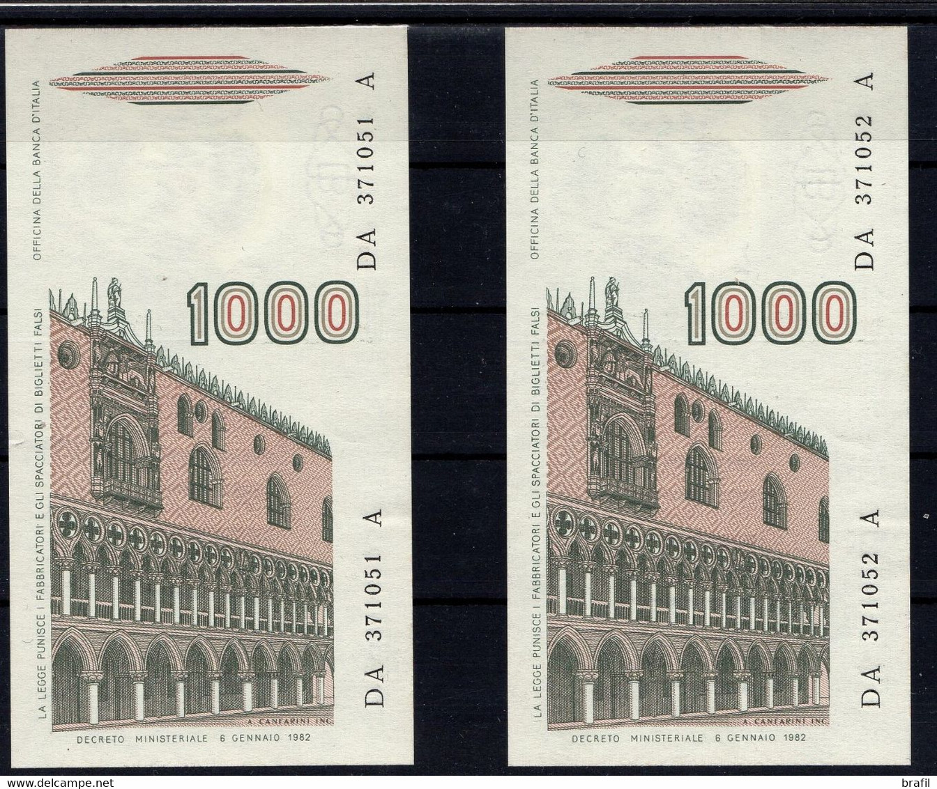 Coppia Banconote Da Lire 1000 Ottima Conservazione - 1000 Lire