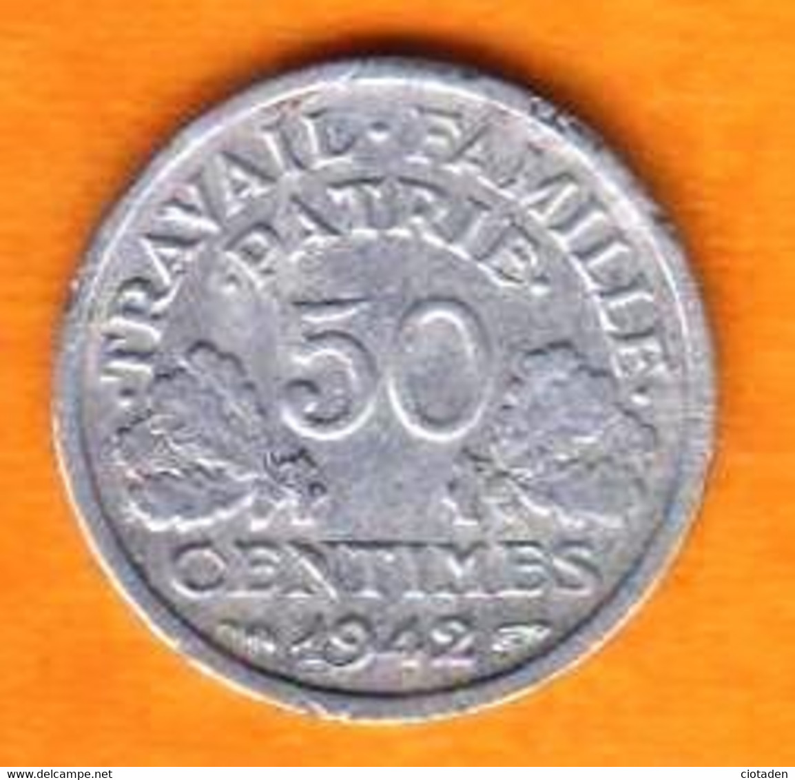 France - 50 C - Francisque - Lourde - 1942 - 50 Centimes