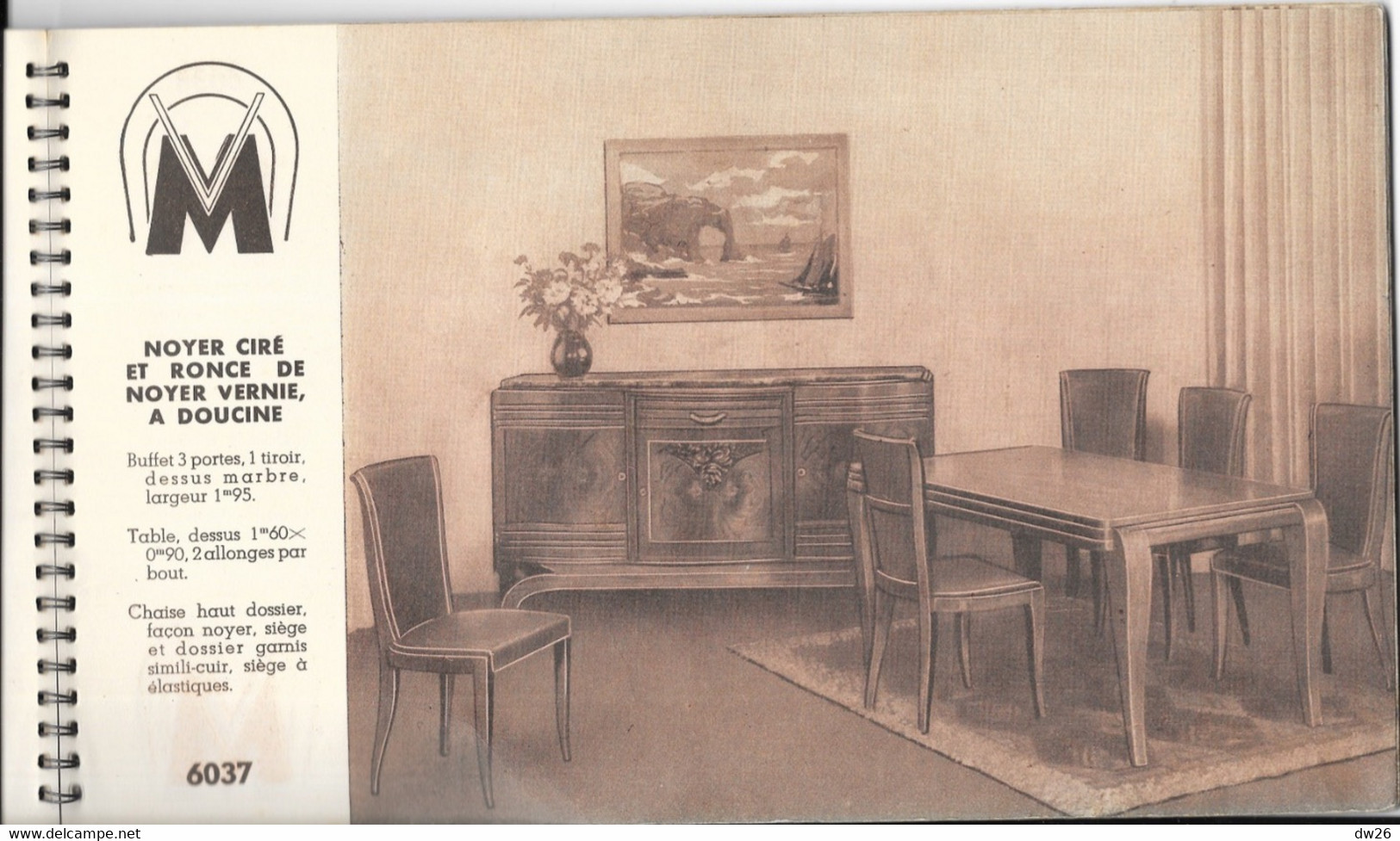 Catalogue Meubles Victor Maréchal (Séjours, Salles à Manger, Chambres) Breuil-le-Sec (Oise) Mai 1948 - Innendekoration