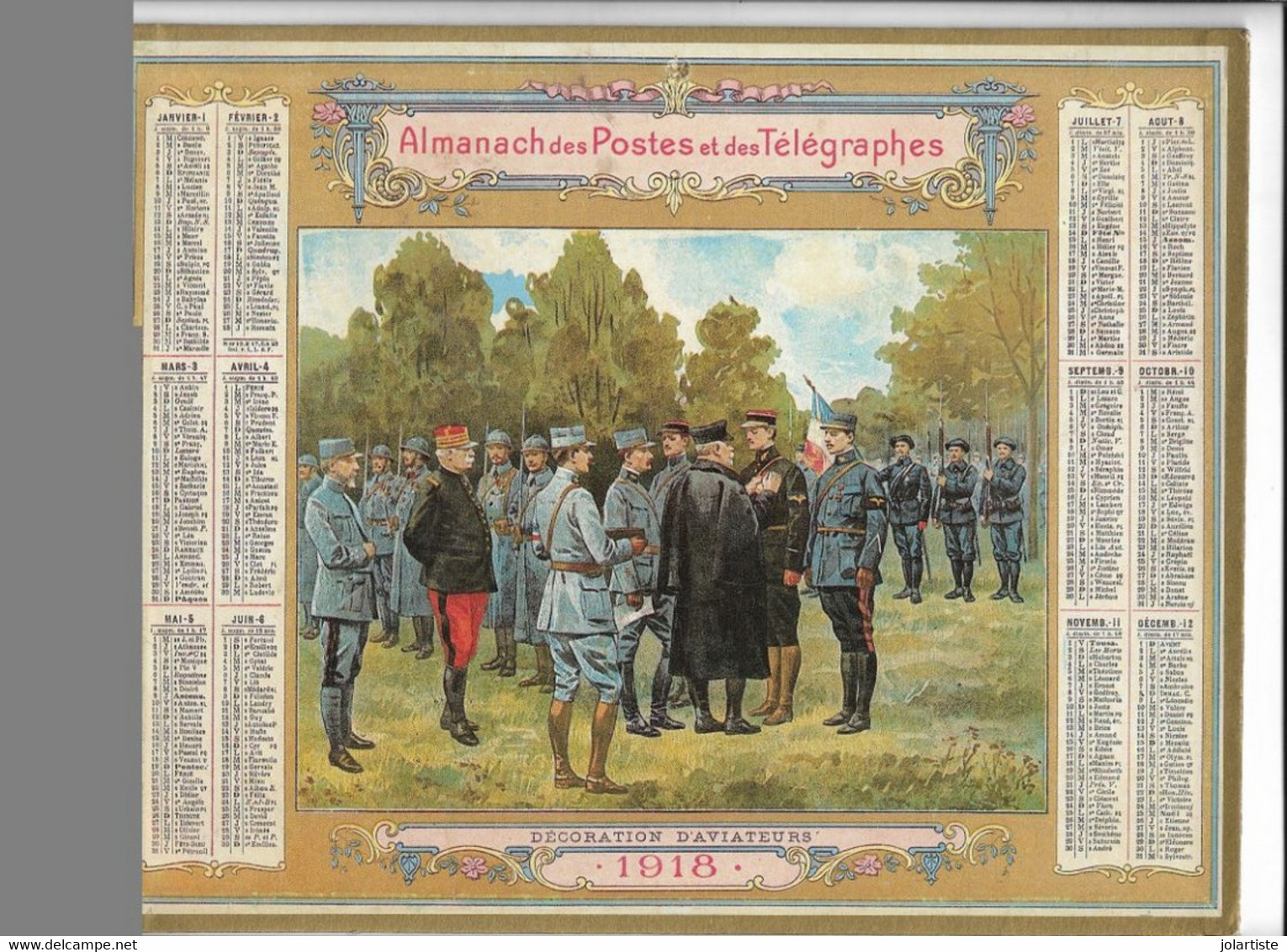 Calendrier  1918 Grand Format 260 Mm X 210 Mm Clas 28 N0137 - Groot Formaat: 1901-20