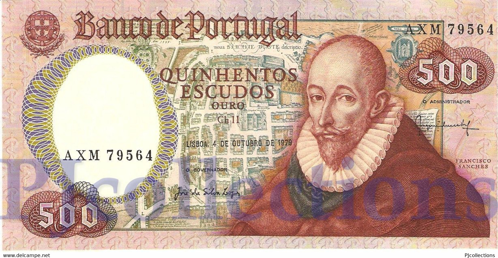 PORTUGAL 500 ESCUDOS 1979 PICK 177 AUNC - Portugal