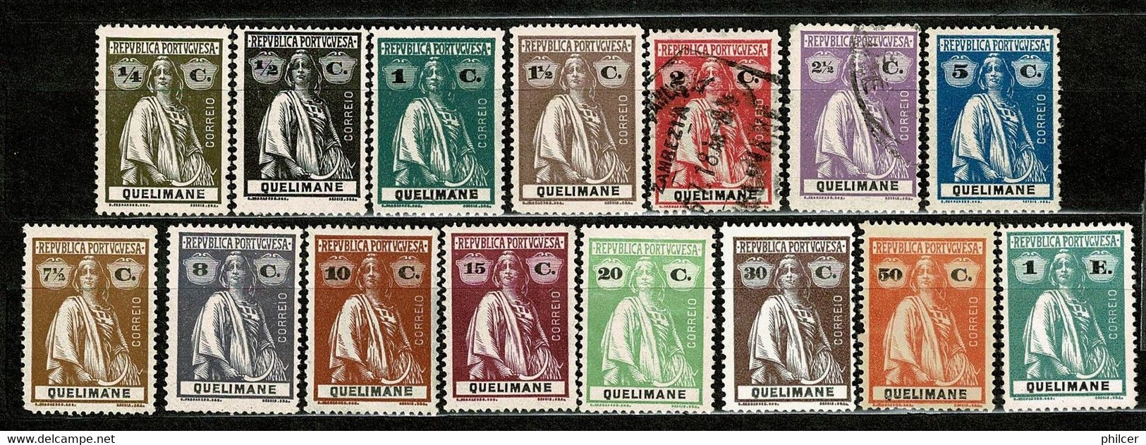 Quelimane, 1914, # 25/37, 39/40, MNG And Used - Quelimane