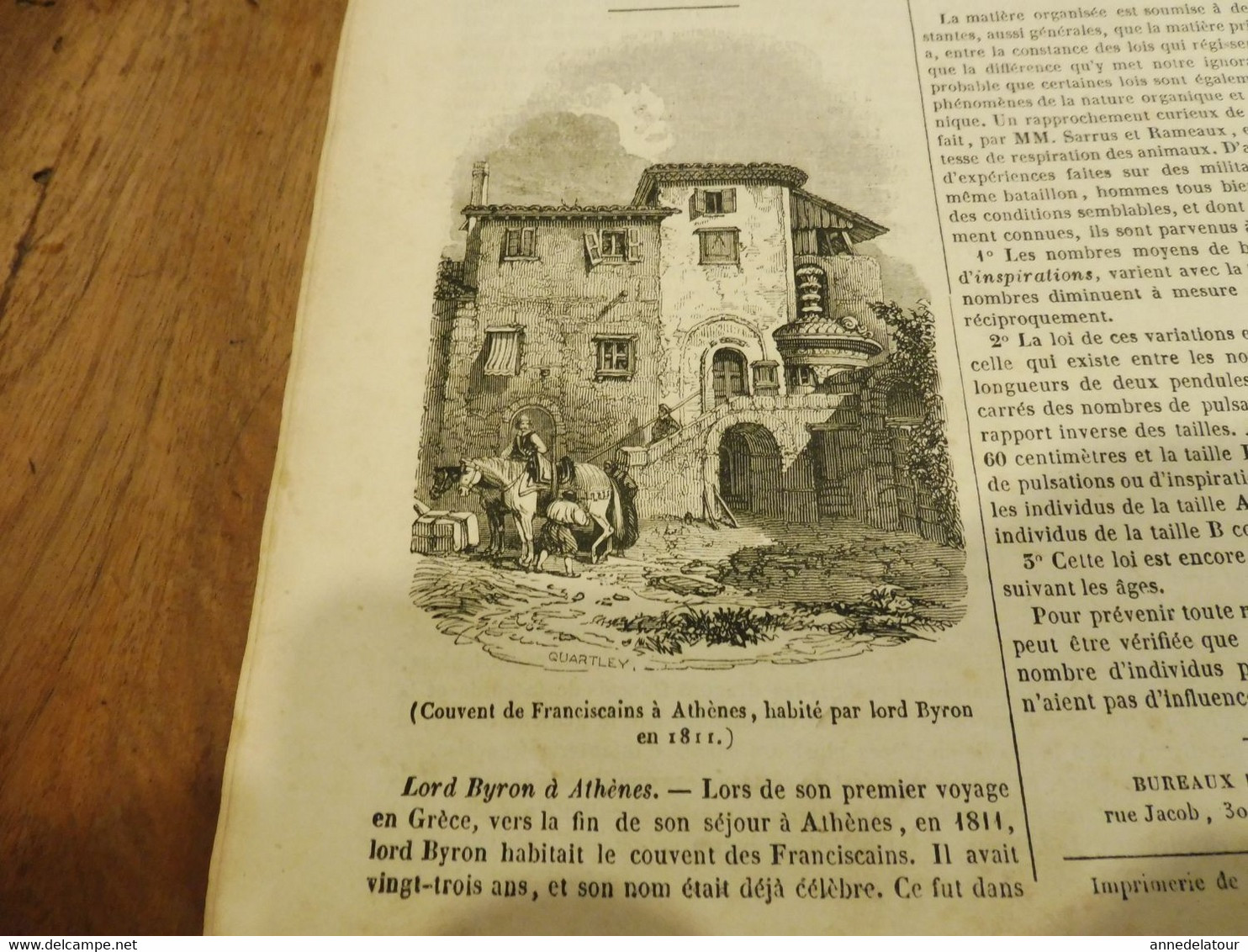 1839  Couvent Des Franciscains à Athènes (Grèce); Henri II Chez Le Meunier De Mansfield; Georges Cuvier ; Etc - 1800 - 1849