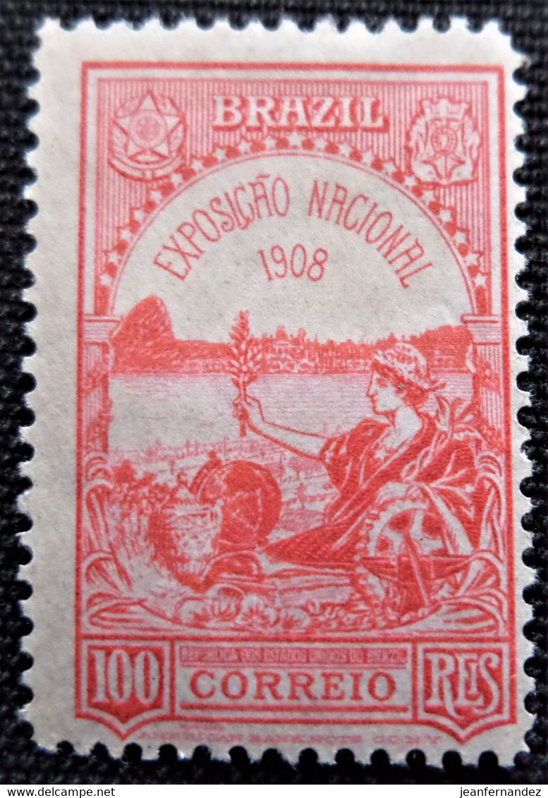 Timbre Du Brésil 1908 National Exhibition  Stampworld N° 185 - Ongebruikt