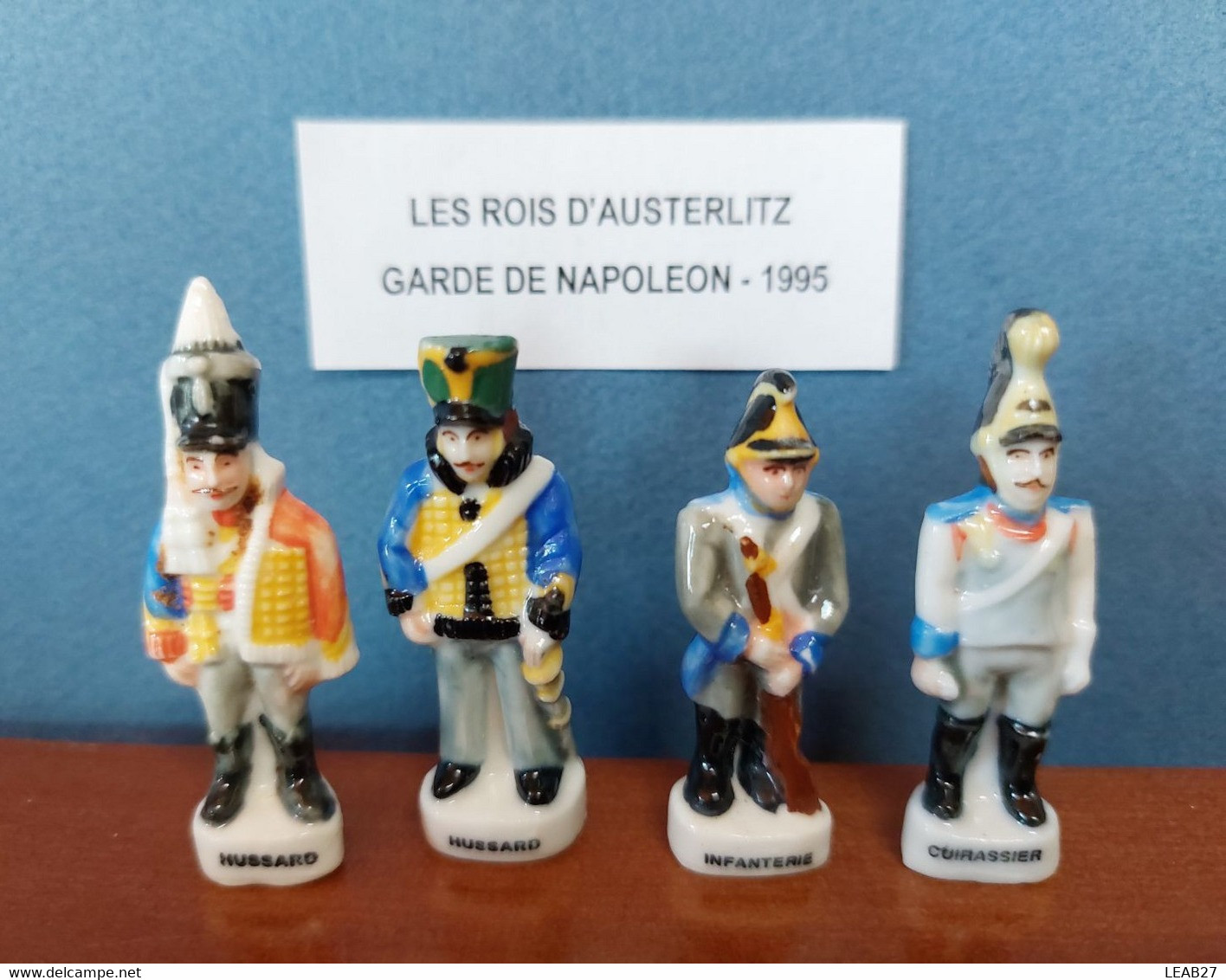 LES ROIS D'AUSTERLITZ - GARDE DE NAPOLEON - LOT DE 4 FEVES - 1995 - Geschiedenis