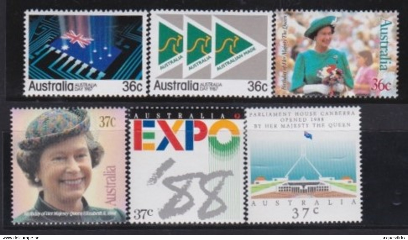 Australia    .    SG   .   6 Stamps      .   **       .    MNH - Nuevos