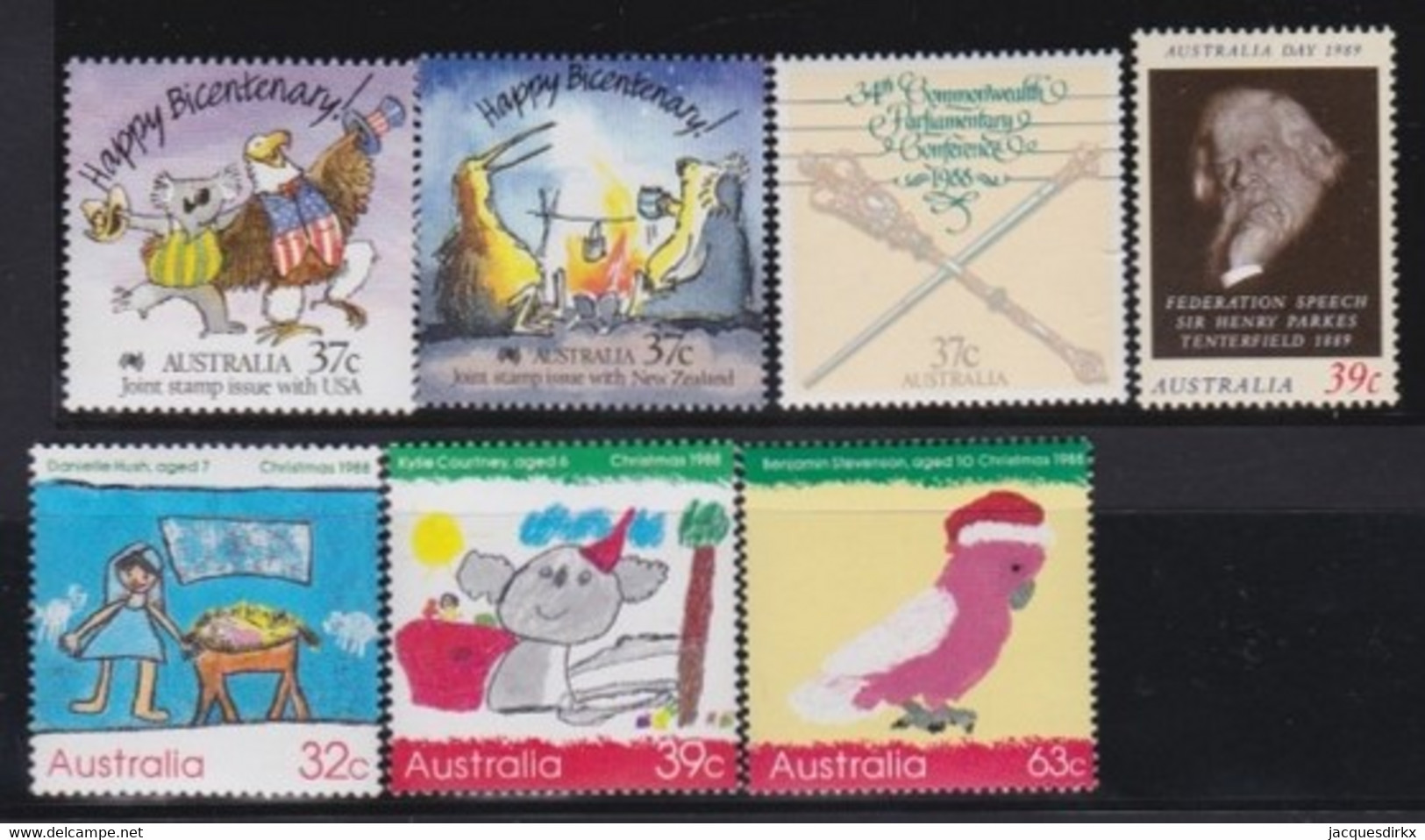 Australia    .    SG   .   7 Stamps        .   **       .    MNH - Mint Stamps