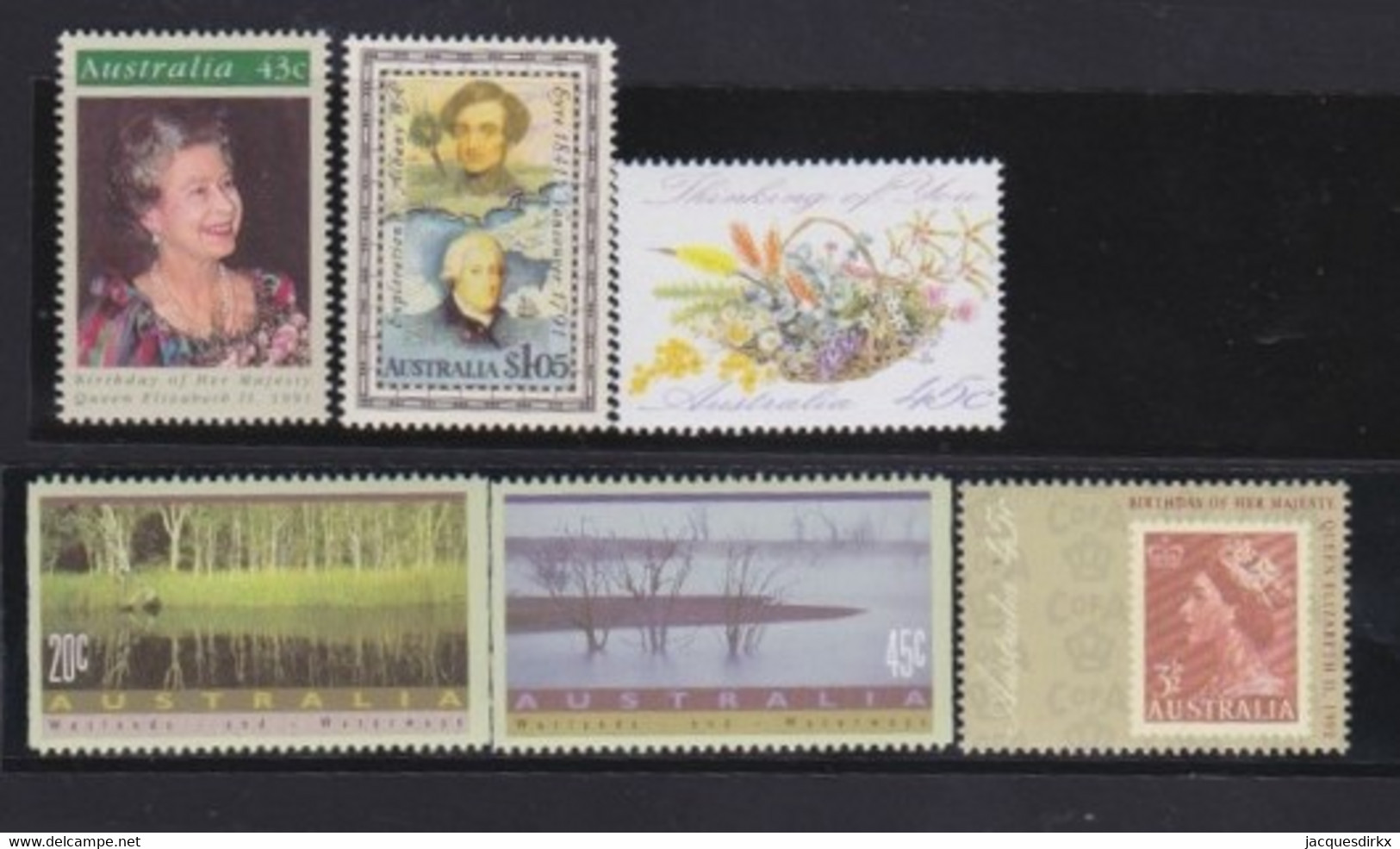 Australia    .    SG   .    6 Stamps       .   **       .    MNH - Mint Stamps