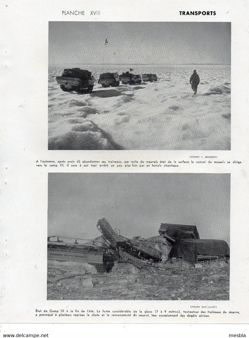 Expéditions Polaires Françaises au Groenland -  Missions Paul Emile Victor - Traineaux de transport WEASEL