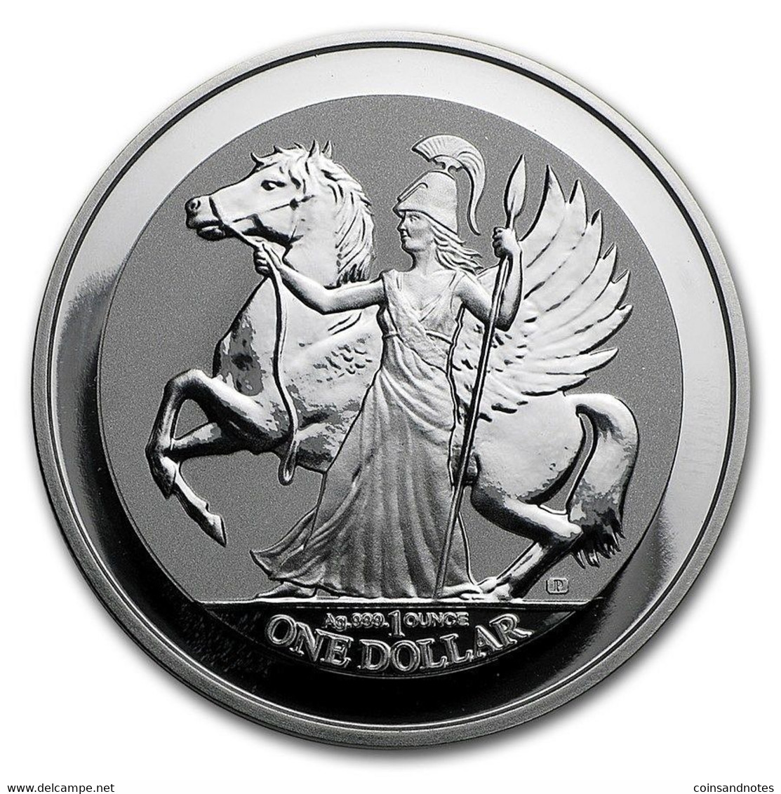 British Virgin Island 2017 - 1 Troy Oz Silver Pegasus Series 1st Issue Pobjoy Mint - Iles Vièrges Britanniques