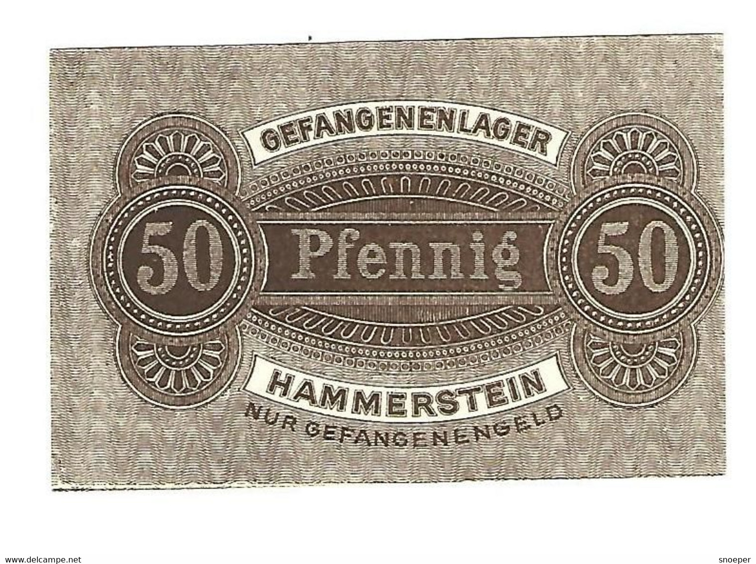 *germany Gefangenen Lager Hammerstein 50 Pfennig  05.03 - Autres & Non Classés