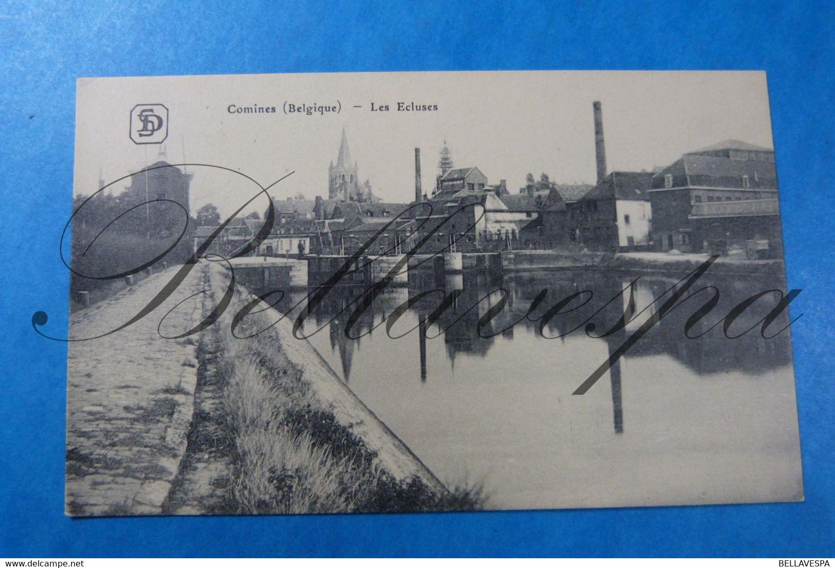 Canal Péniche Binnenvaart  Sambre Ecluse  Kanaal.. Comines Gent Sugg -2 X Cpa - Comercio