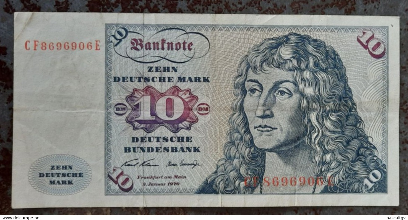 Billet - République Fédérale Allemande - 10 Deutsche Mark - 02/01/1970 - N° CF8696906E - - 10 Deutsche Mark