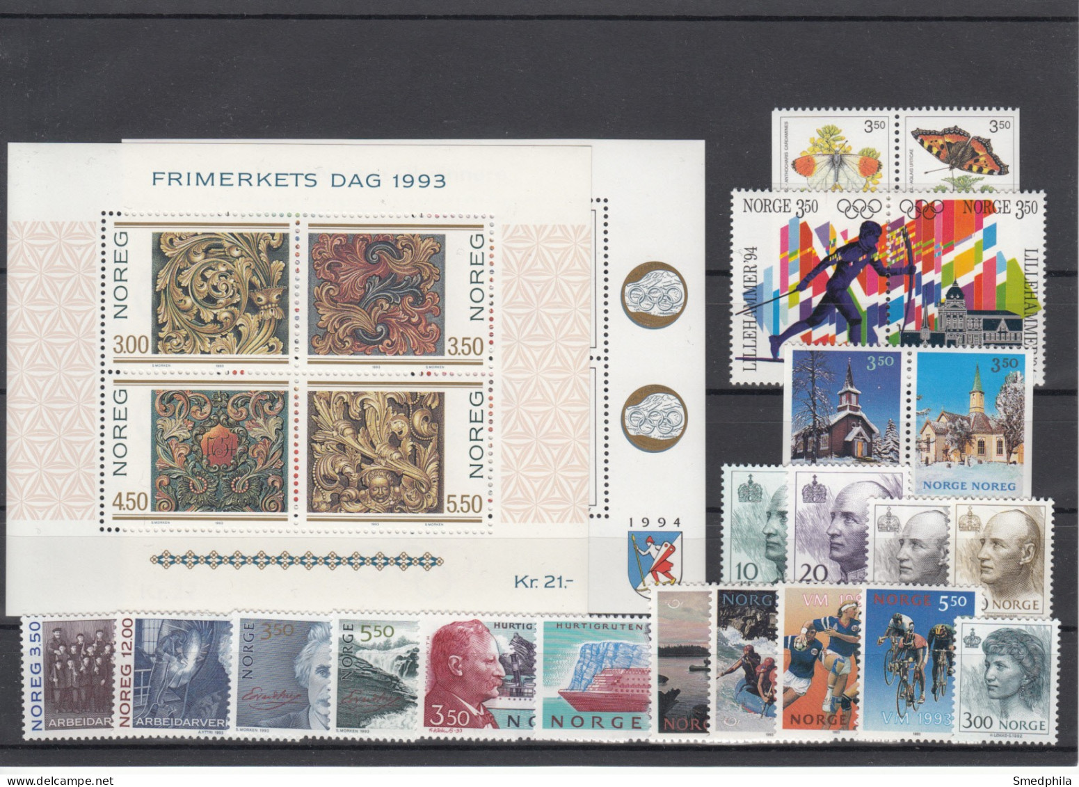 Norway 1993 - Full Year MNH ** - Años Completos