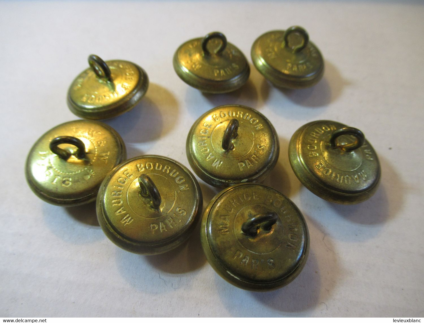8 Boutons D'uniforme /Avec Grenade /Origine à Déterminer/Maurice Bourdon  Paris /Vers 1920-1940     BOUT144 - Buttons