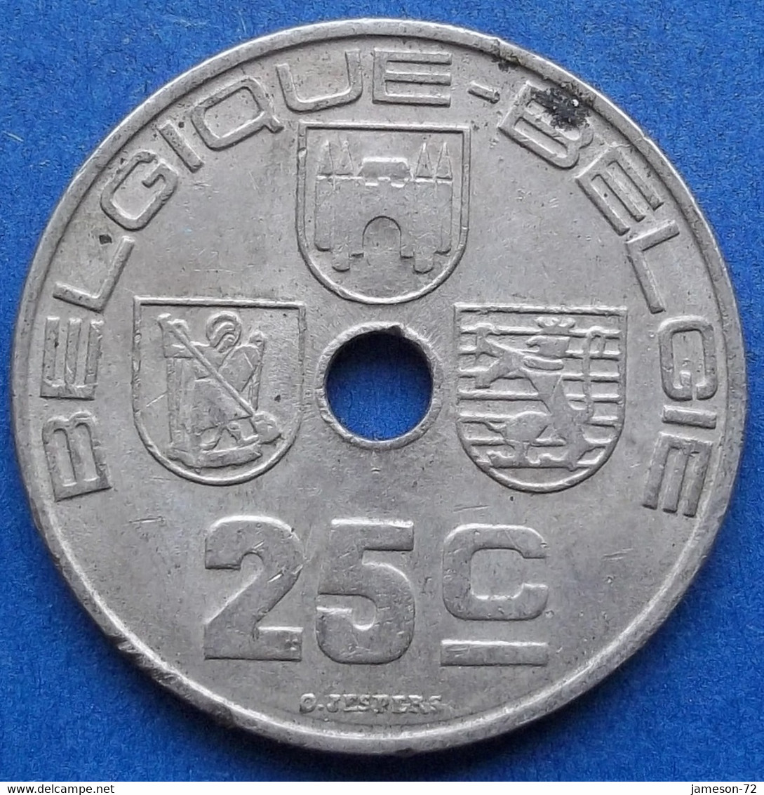 BELGIUM - 25 Centimes 1939 KM# 114.1 Leopold III (1934-1950) - Edelweiss Coins - 25 Centimes