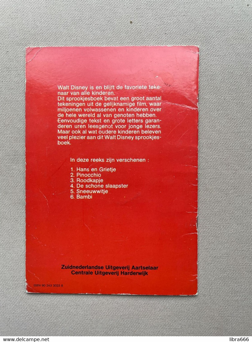 Walt Disney HANS EN GRIETJE (1983) - Zuidnederlandse Uitgeverij, Aartselaar - ISBN 90 243 3023 116.5 x 23.5 cm. 15p.