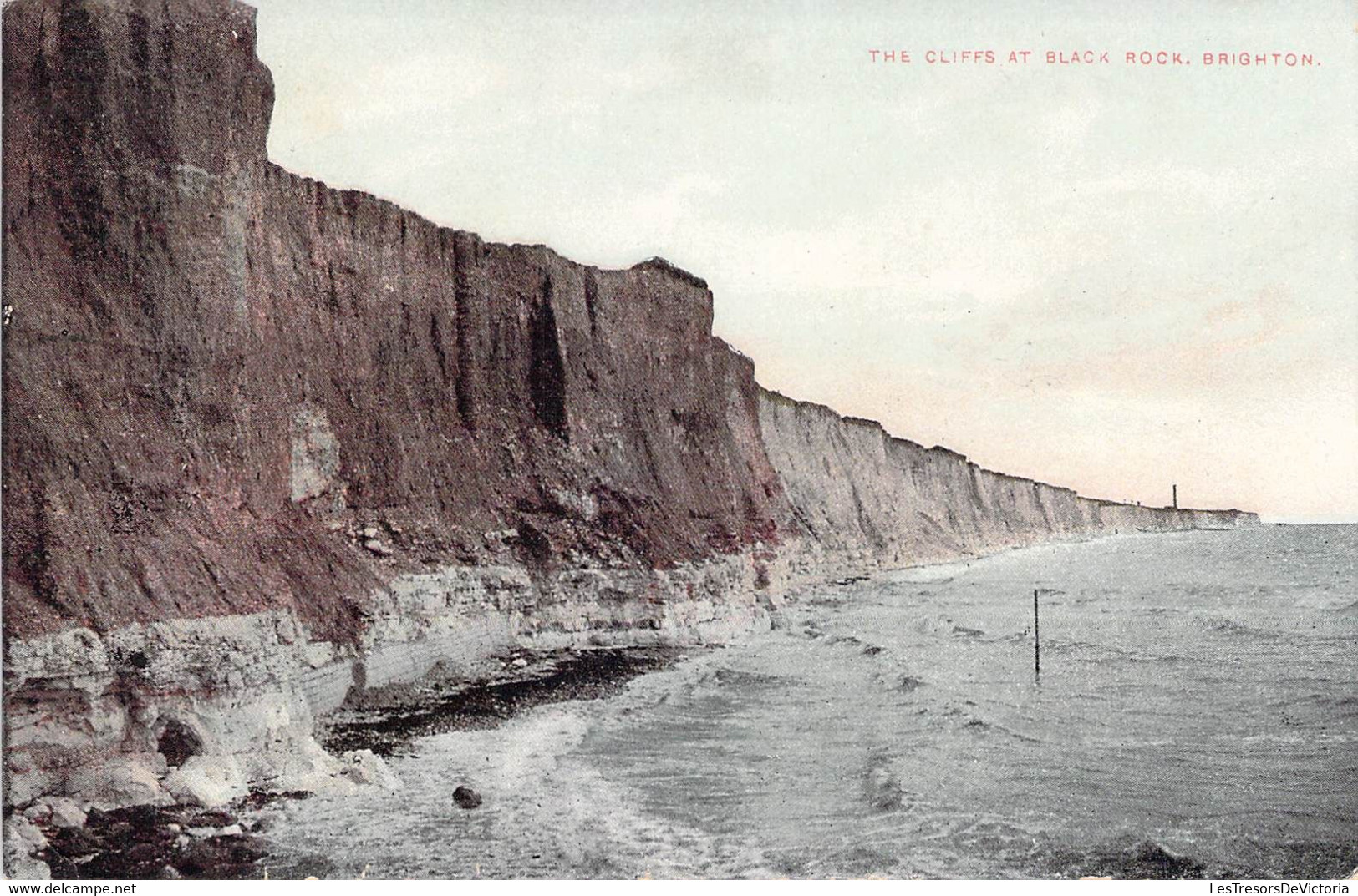 CPA Royaume Uni - Angleterre - Sussex - Brighton - The Cliffs At Black Rock - Pictorial Centre - Oblitérée 1911 - Color. - Brighton