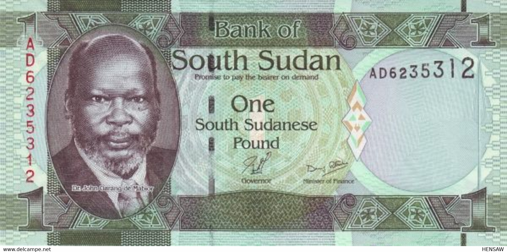 SOUTH SUDAN DEL SUR 1 POUND 2011 P 5 UNC SC NUEVO - Sudan Del Sud