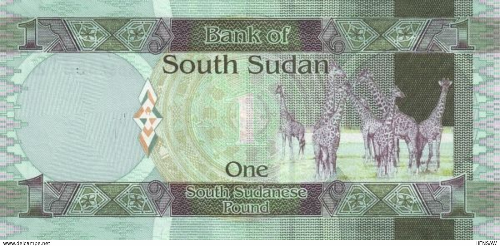 SOUTH SUDAN DEL SUR 1 POUND 2011 P 5 UNC SC NUEVO - South Sudan