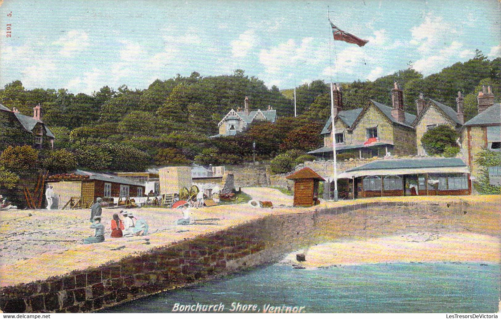 CPA Royaume Uni - Angleterre - Isle Of Wight - Ventnor - Bonchurch Shore - Hartmann Trade Mark - Colorisée - Illustrat. - Ventnor