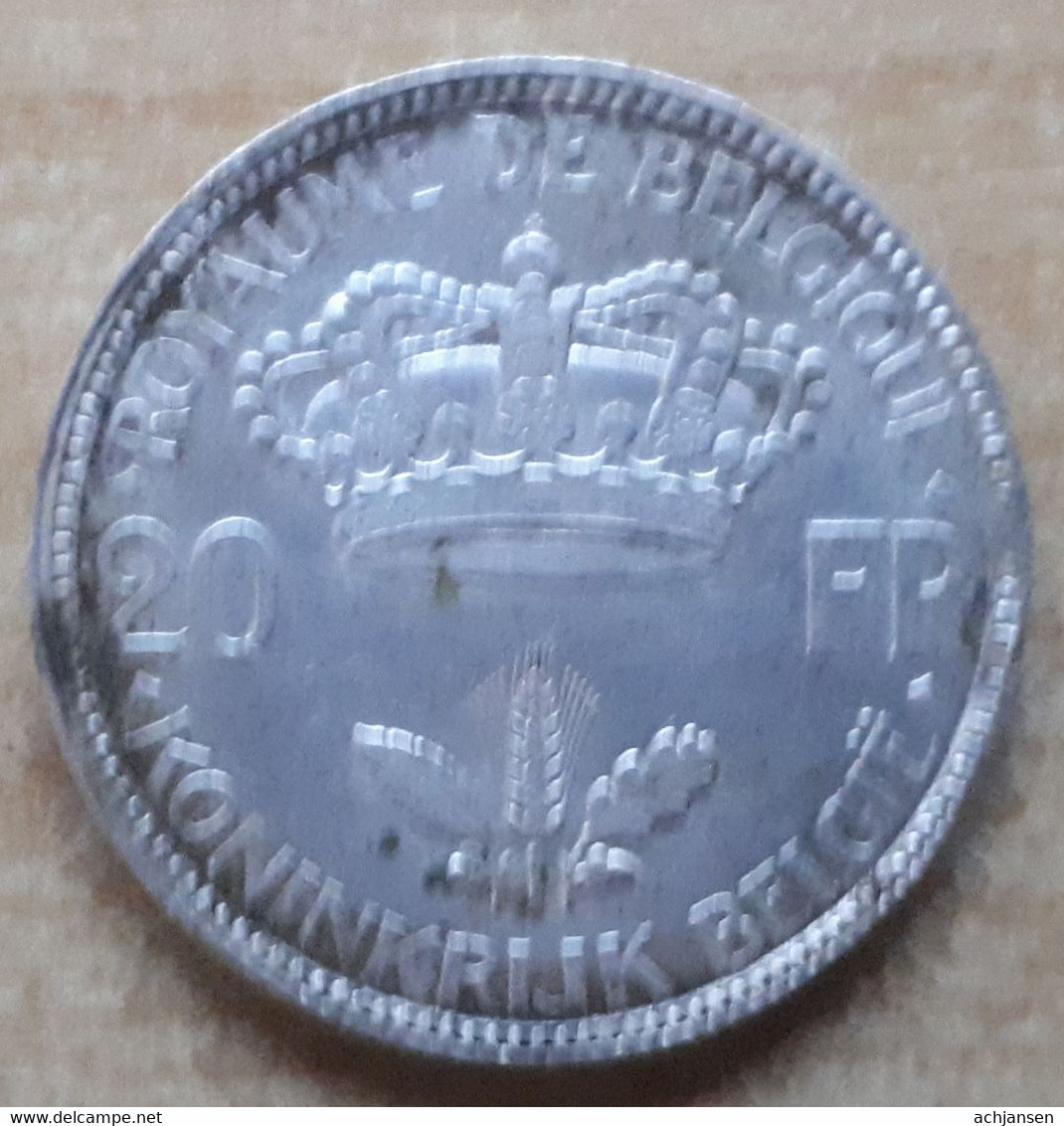 Belgium, 20 Frank 1935 - Silver - 20 Frank