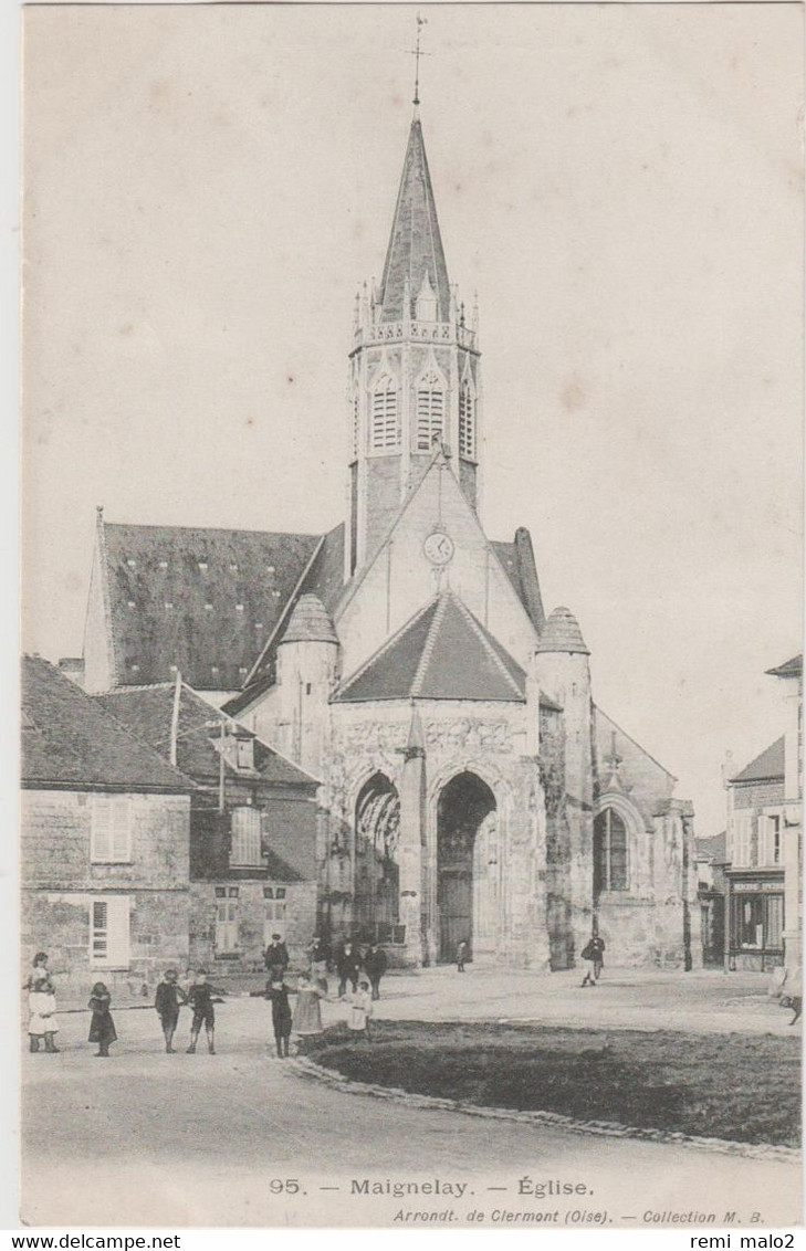 CARTE POSTALE   MAIGNELAY 60  Eglise - Maignelay Montigny