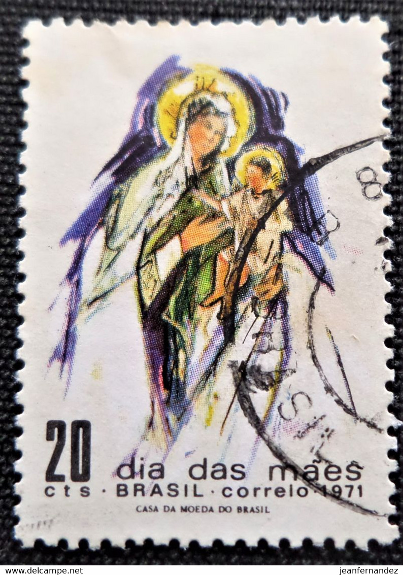 Timbre Du Brésil 1971 The Day For Mothers  Stampworld N° 1298 - Used Stamps