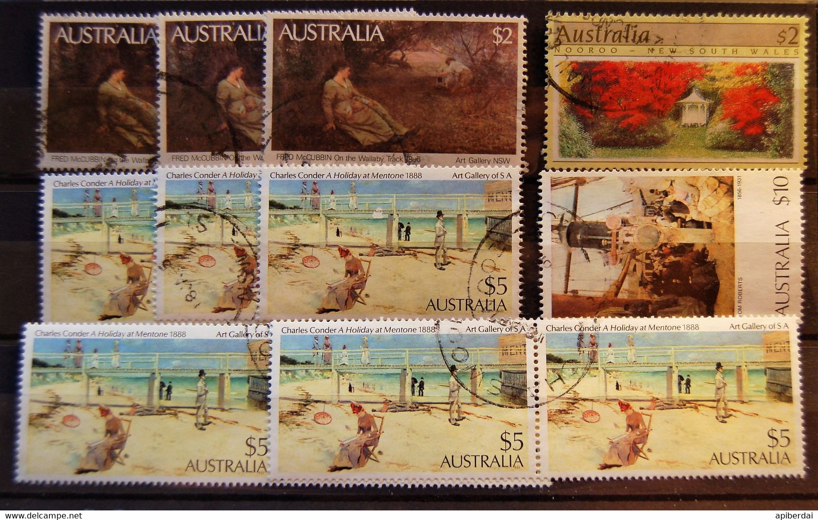 Australia Australie - 12 Nominal High Values Stamps Used - Colecciones