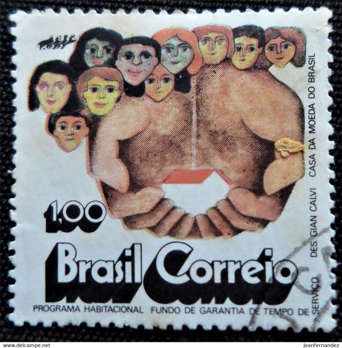 Timbre Du Brésil 1972 Social Development   Stampworld N° 1365 - Gebraucht